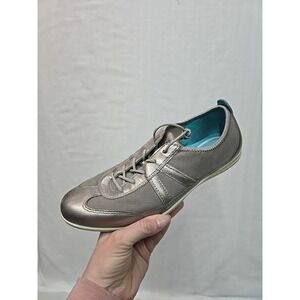 ECCO Bluma Sport Women's Sneakers Shoes‎ EU 39 US 8-8.5 Metallic Gray Lace Up